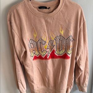 AC/DC Tan Graphic Sweatshirt